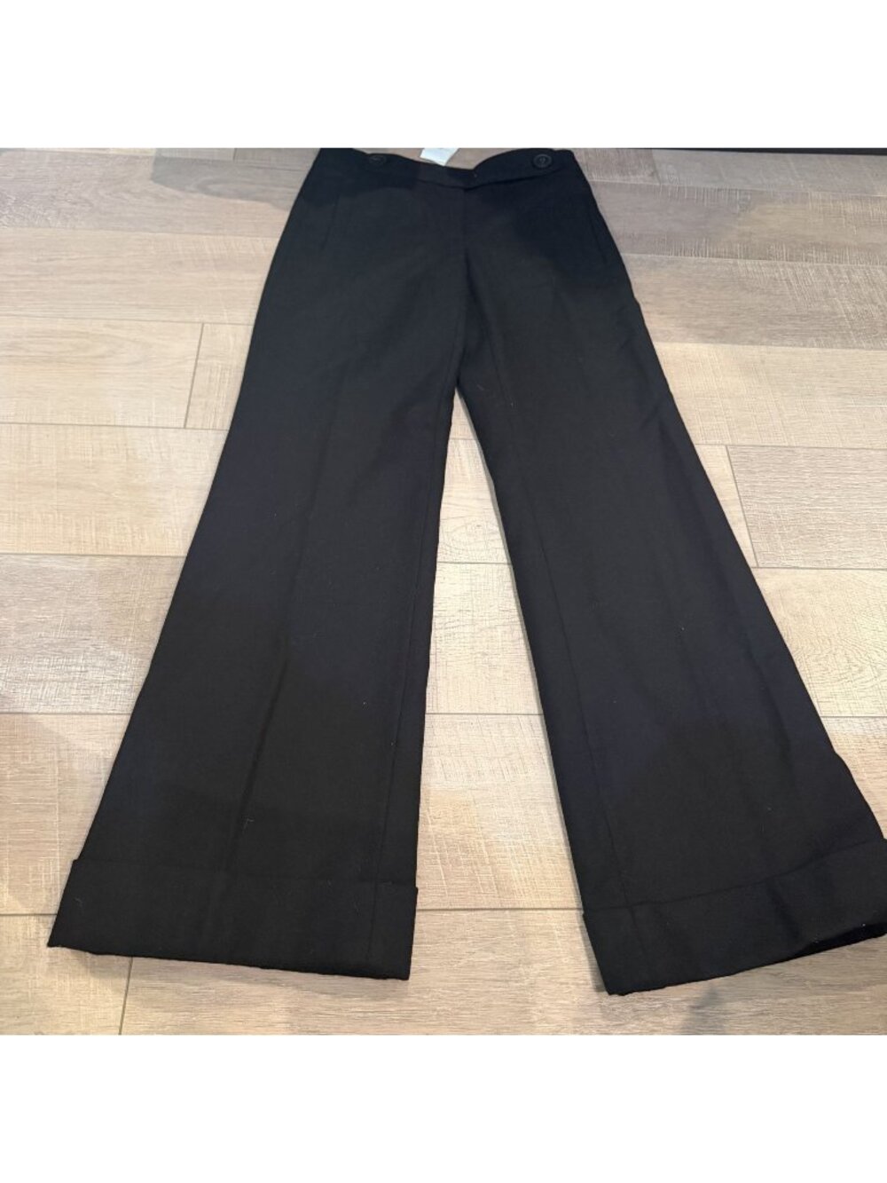 J.Crew Womens Favorite Fit Black Wool Pants New SIze 0